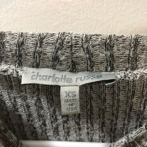 Charlotte Russe short sleeve cropped sweater